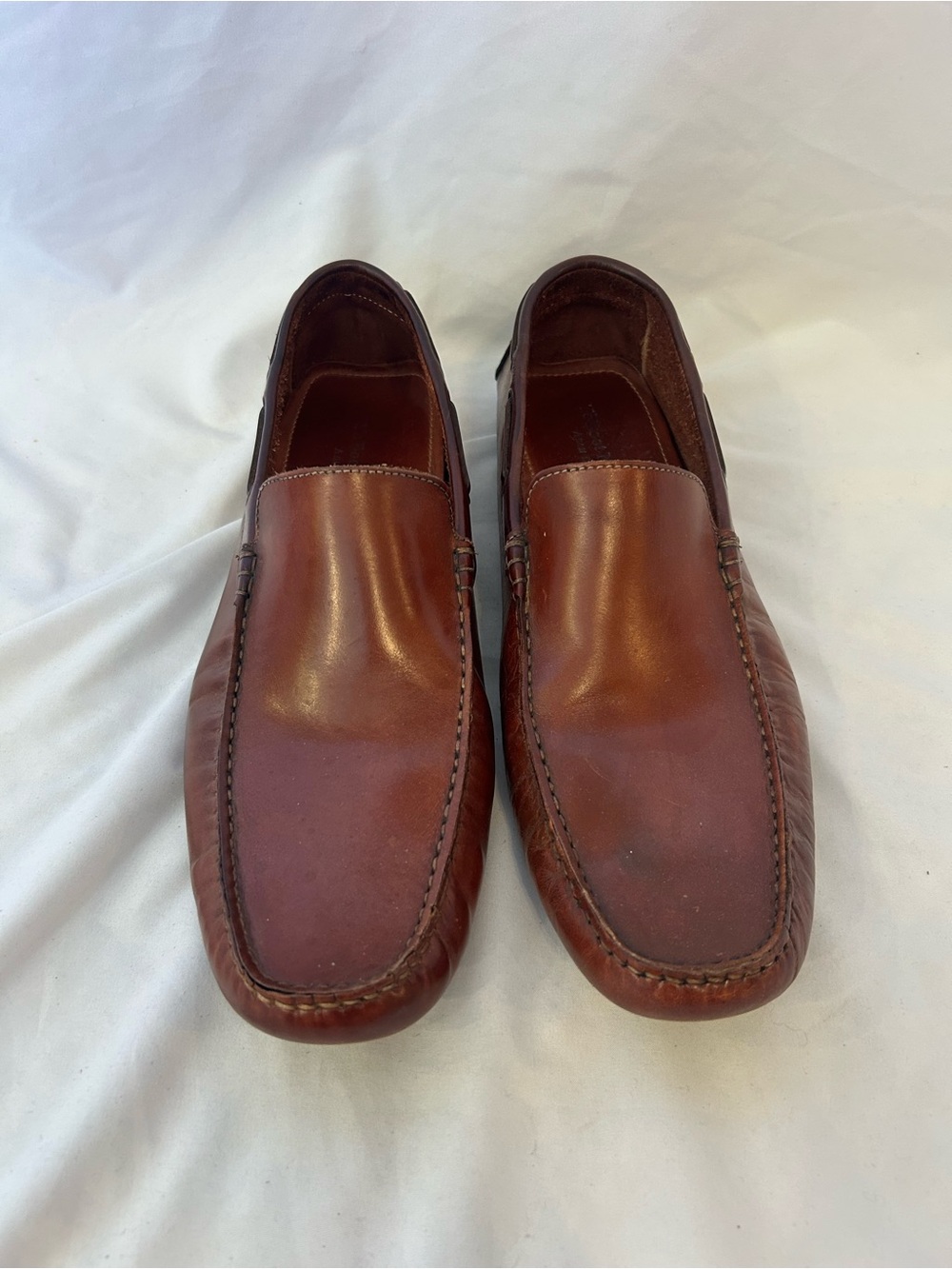 To Boot New York Adam Derrick Leather Slip‎ On Loafers Sz 10 Brown